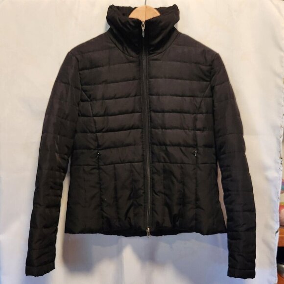 Kenneth Cole‎ Reaction Women’s -Size Large- Down and Feather Black Puffer Jacket - Picture 1 of 9